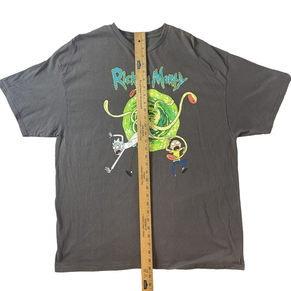 Rick and Morty Men's 2XL T-shirt Cartoon Network Adult Swim Gray - Picture 5 of 7